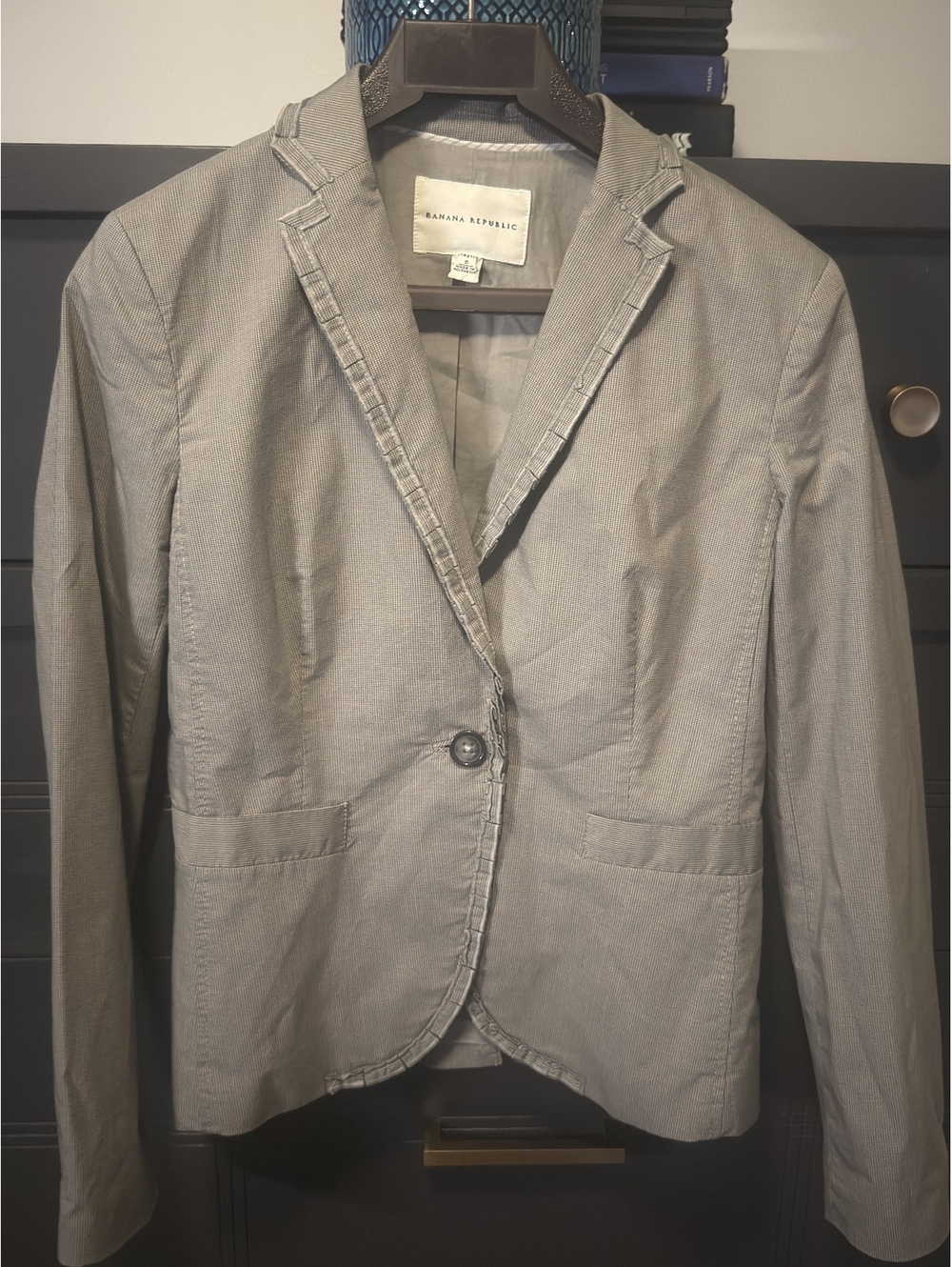 Banana Republic Women's Gray Stretch Blazer Size 6